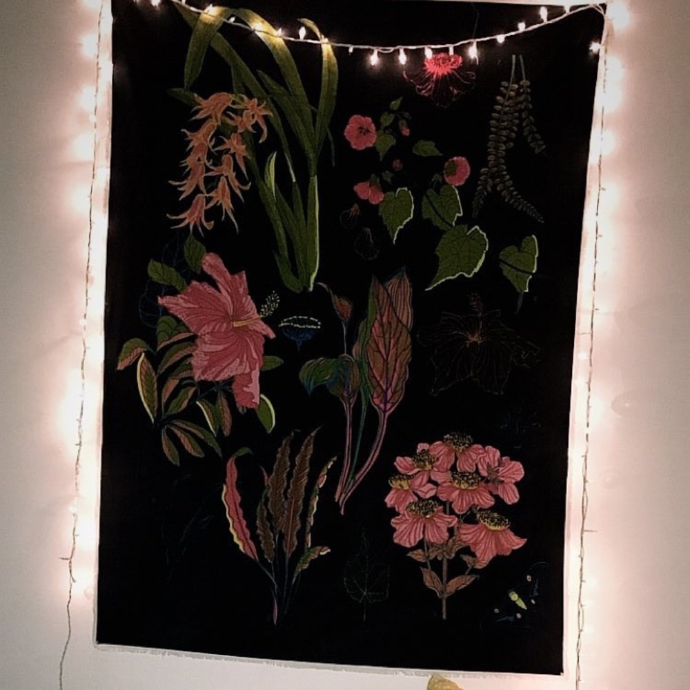 Urban outfitters flower tapestry